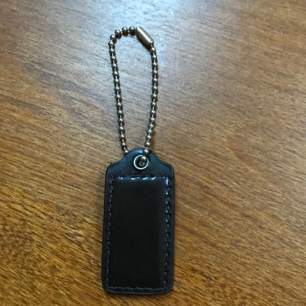 Coach Dark Brown Bag Tag/Hang Tag